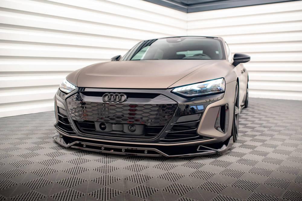 Front Lippe / Front Splitter / Frontansatz V.2 für Audi E-Tron GT / GT RS von Maxton Design