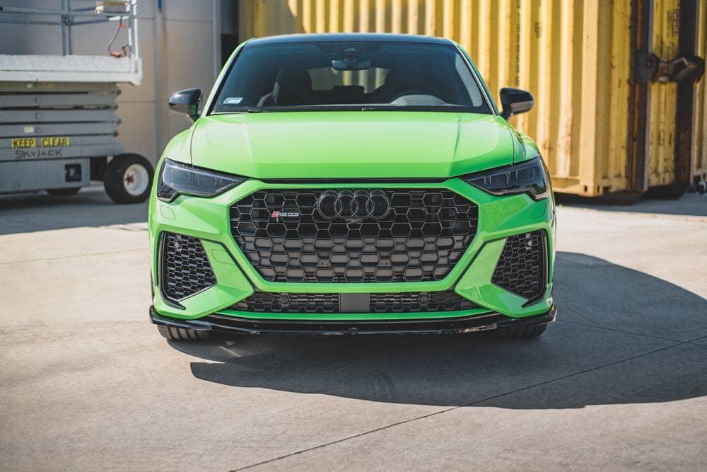 Front Lippe / Front Splitter / front approach V.2 for Audi RSQ3 (F3) by Maxton Design