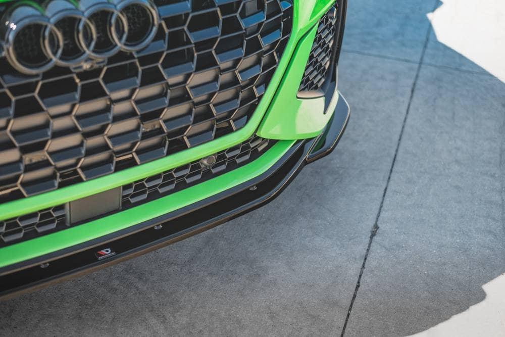 Front Lippe / Front Splitter / front approach V.2 for Audi RSQ3 (F3) by Maxton Design