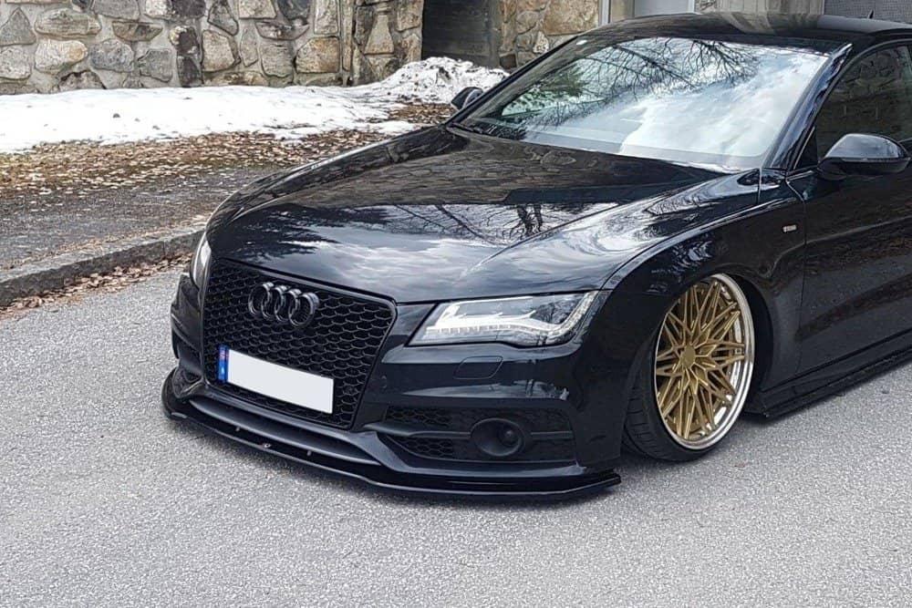 Przedni zderzak / przedni splitter / podejście do przodu V.2 dla Audi S7 / A7 S-Line C7 od Maxton Design