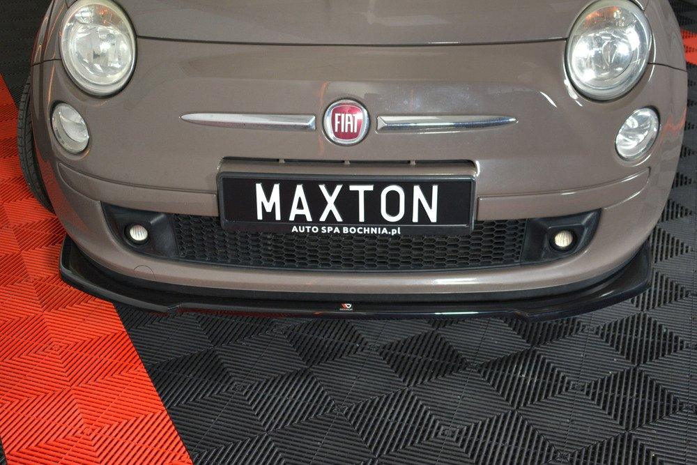 Front Lippe / Front Splitter / Frontansatz V.2 für Fiat 500 von Maxton Design