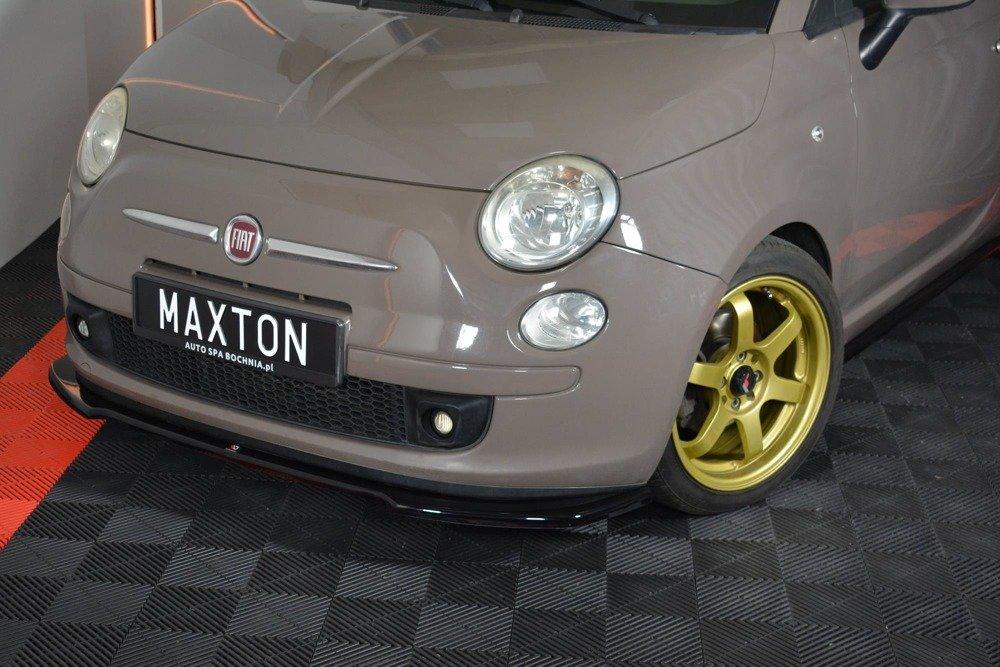 Front Lippe / Front Splitter / Frontansatz V.2 für Fiat 500 von Maxton Design