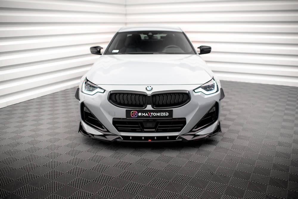 Front Lippe / Front Splitter / Frontansatz V.2 für Audi Q3 F3 S-Line von Maxton Design