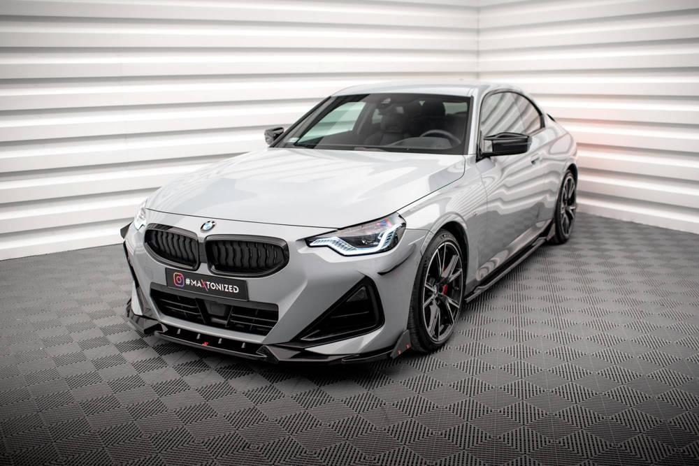 Front Lippe / Front Splitter / Frontansatz V.2 für Audi Q3 F3 S-Line von Maxton Design