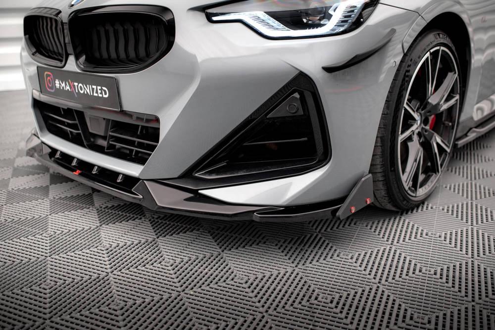 Front Lippe / Front Splitter / Frontansatz V.2 für Audi Q3 F3 S-Line von Maxton Design