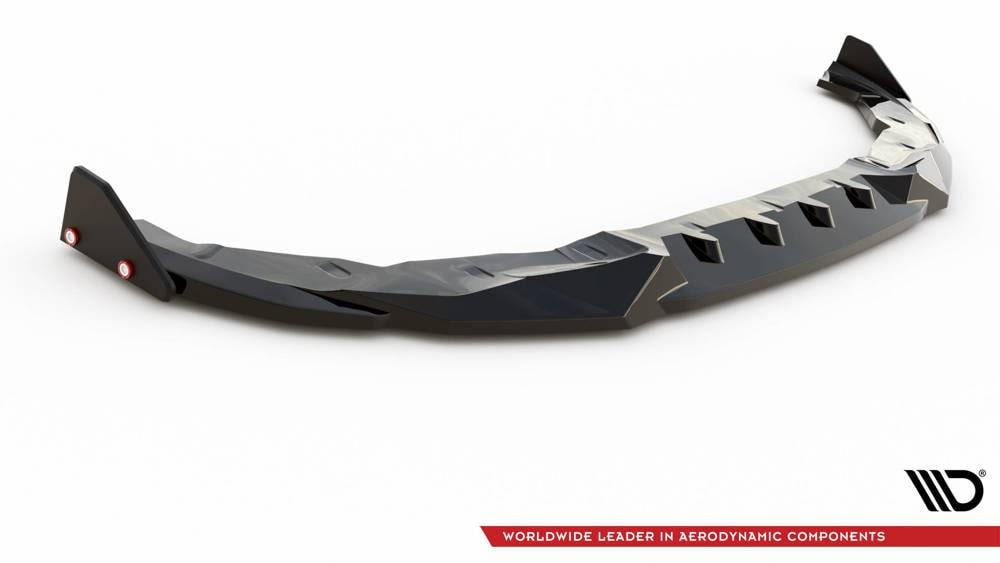 Front Lippe / Front Splitter / Frontansatz V.2 für Audi Q3 F3 S-Line von Maxton Design