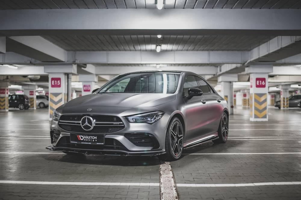 Maxton Design Frontlippe / Frontsplitter V.2 für Mercedes-AMG CLA 35 AERO C118