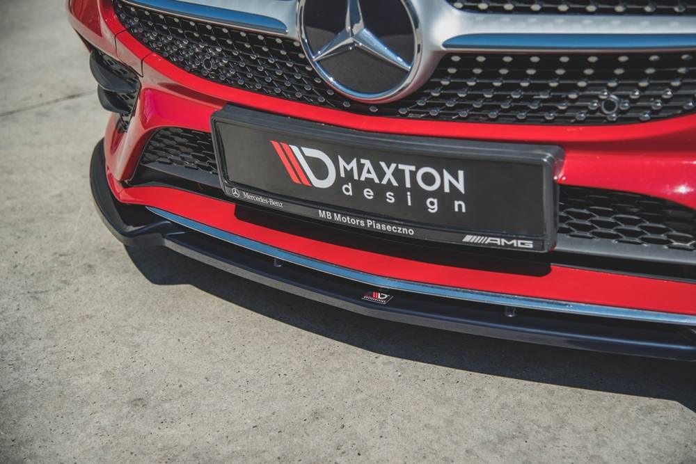 Front Lippe/Front Splitter/Front Approach V.2 Mercedes CLA AMG-Line C118 af Maxton Design