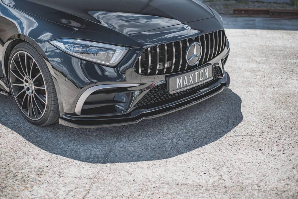 Front Lip/Front Splitter/Front Approach V.2 for Mercedes-CLS AMG-Line C257 af Maxton Design