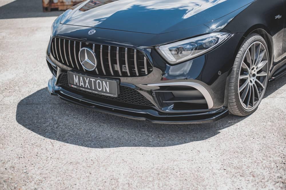 Front Lip/Front Splitter/Front Approach V.2 for Mercedes-CLS AMG-Line C257 af Maxton Design