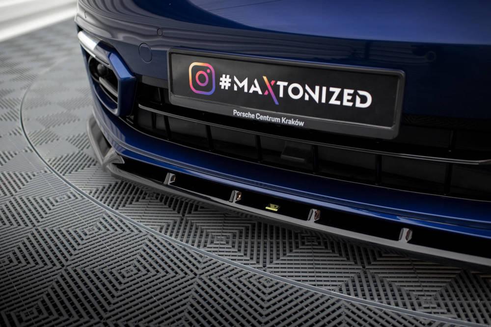 Front Lippe / Front Splitter / Frontansatz V.2 für Porsche Panamera E-Hybrid 971 Facelift von Maxton Design