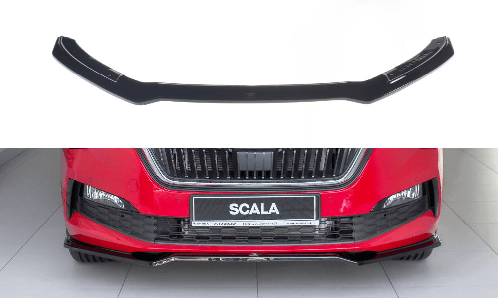 Front Splitter / Cup Schwert / Frontansatz V.2 für Skoda Scala von Maxton Design