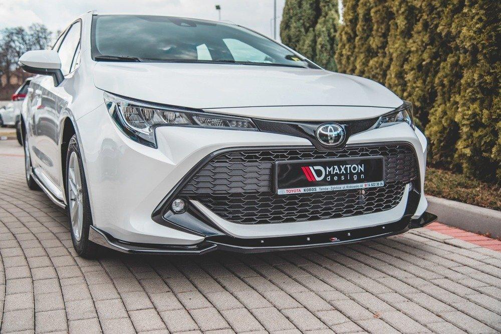 Front Lippe / Front Splitter / Frontansatz V.2 für Toyota Corolla E210 Touring Sports / Hatchback von Maxton Design