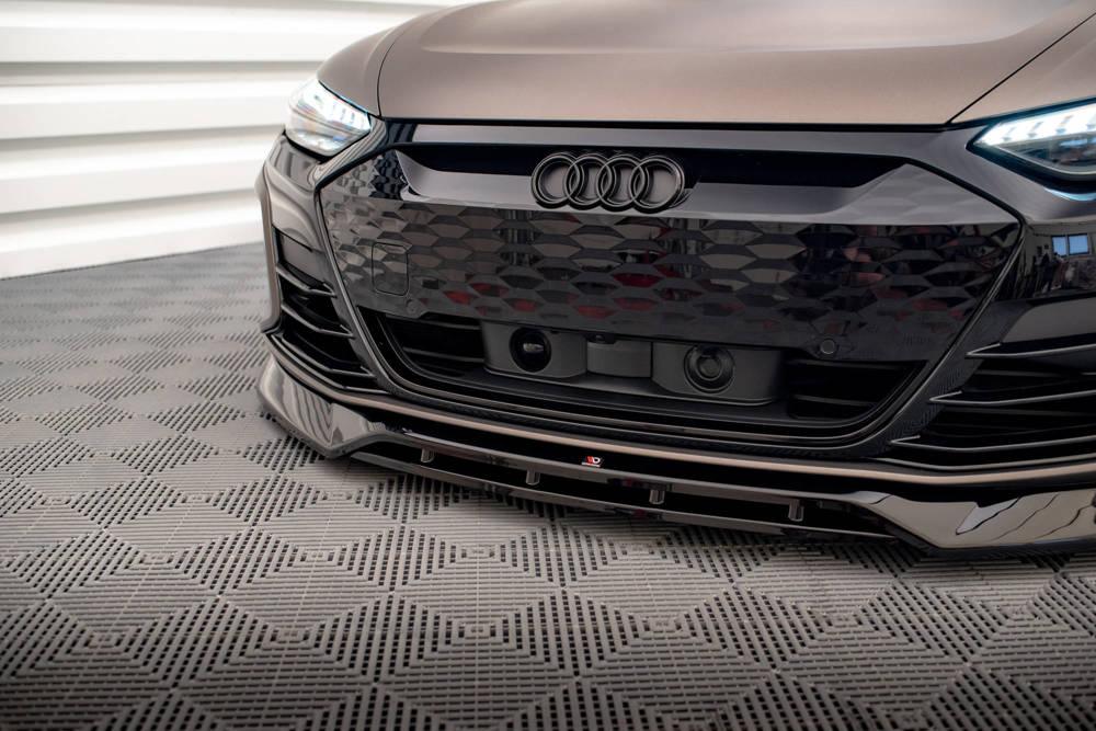 Front Lippe / Front Splitter / Frontansatz V.3 für Audi E-Tron GT / GT RS von Maxton Design