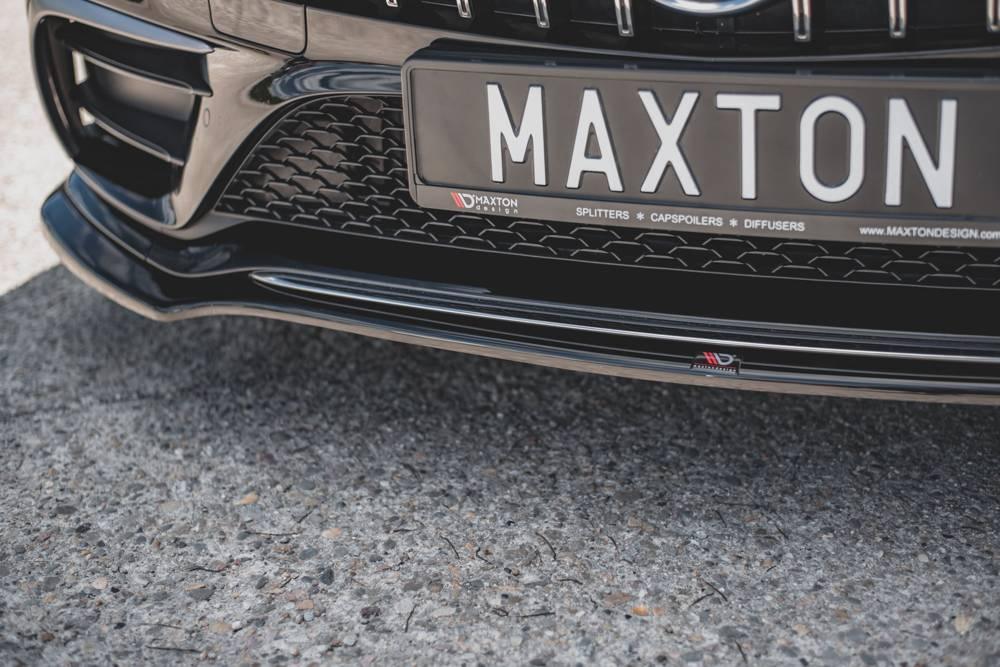 Front Splitter / Cup Schwert / Frontansatz V.3 für Mercedes-CLS AMG-Line C257 von Maxton Design