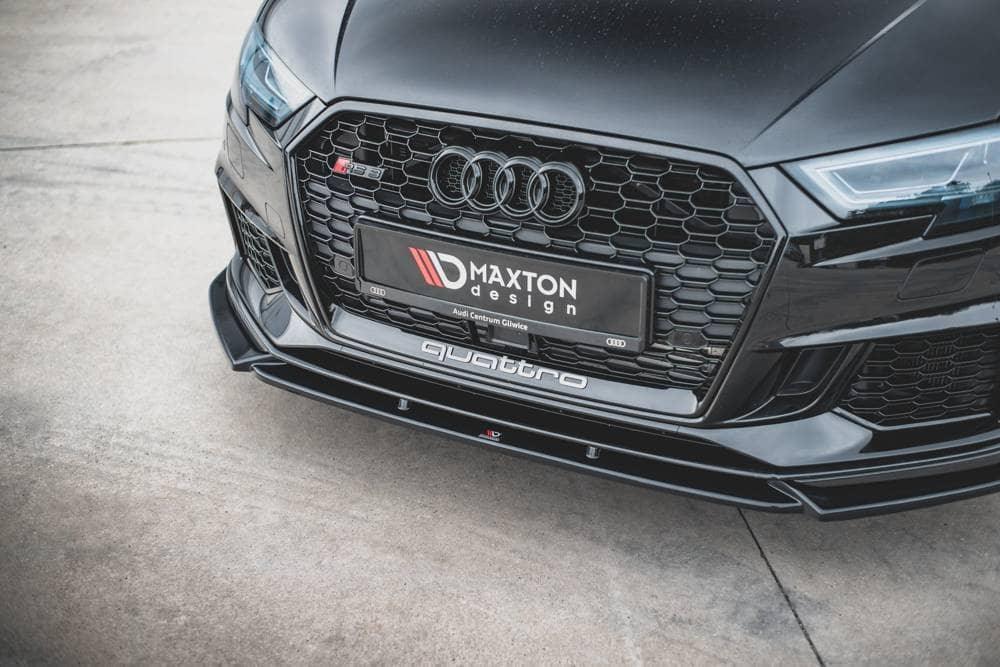 Labbro anteriore/splitter anteriore Maxton Design V.4 per Audi RS3 8V Facelift Sportback
