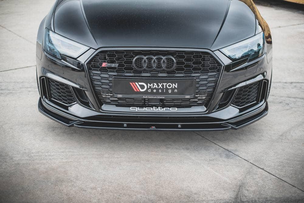 Front Lipte/Front Splitter/Front Approach v.4 til Audi RS3 8V Facelift Sportback fra Maxton Design