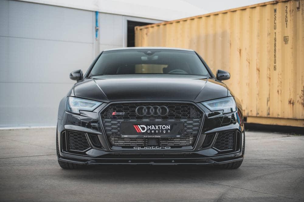 Front Lipte/Front Splitter/Front Approach v.4 til Audi RS3 8V Facelift Sportback fra Maxton Design