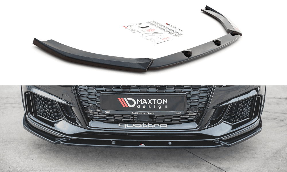 Labbro anteriore/splitter anteriore Maxton Design V.4 per Audi RS3 8V Facelift Sportback