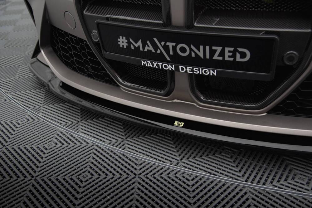 Front Lippe / Front Splitter / Frontansatz V.4 CSL Look für BMW M3 G80 von Maxton Design