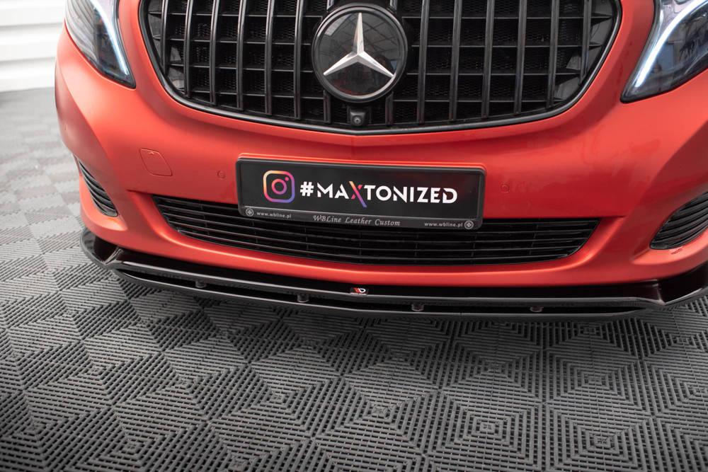 Front Lippe / Front Splitter / Frontansatz V.4 für Mercedes-Benz V-Klasse W447 von Maxton Design
