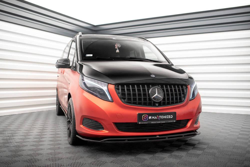 Front Lippe / Front Splitter / Frontansatz V.4 für Mercedes-Benz V-Klasse W447 von Maxton Design
