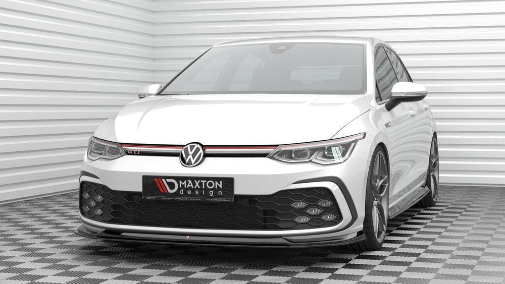 Front Lippe / Front Splitter / Frontansatz V.6 für VW Golf 8 GTI von Maxton Design