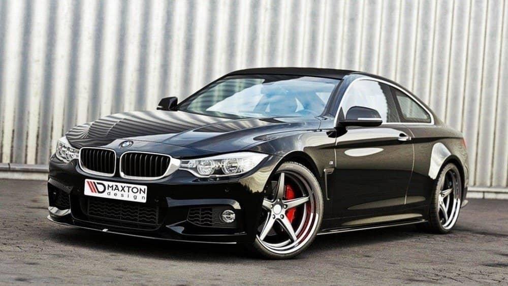 Front Lippe / Front Splitter / Frontansatz V.2 für BMW 4er F32 M-Paket (GTS-LOOK) von Maxton Design