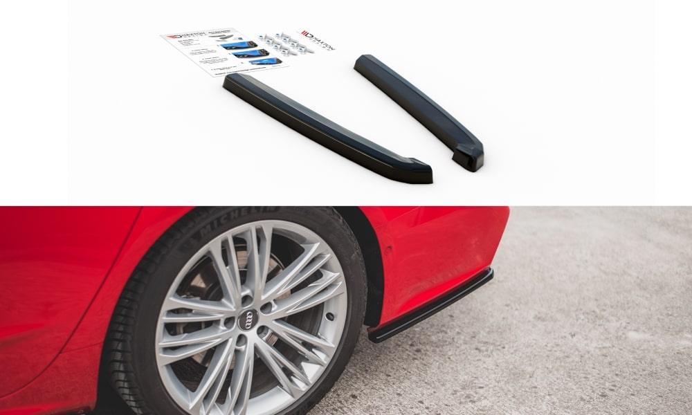 Lateral rear diffusor expansion for Audi A7 C8 S-Line from Maxton Design
