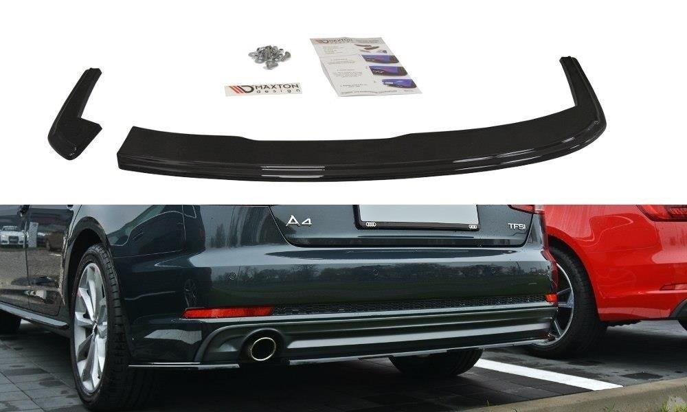 Seitliche Heck Diffusor Erweiterung V.3 für Audi A4 B9 8W S-Line von Maxton Design