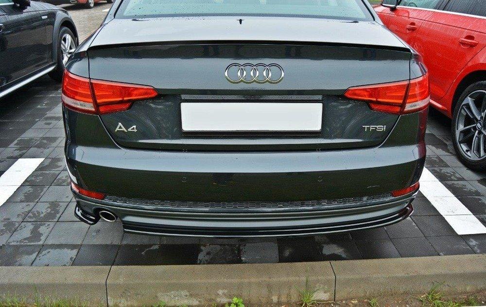 Seitliche Heck Diffusor Erweiterung V.3 für Audi A4 B9 8W S-Line von Maxton Design