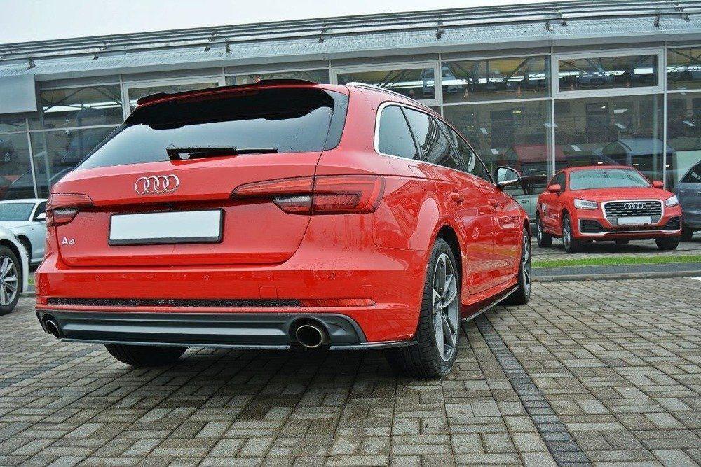 Seitliche Heck Diffusor Erweiterung für Audi A4 B9 8W S-Line von Maxton Design