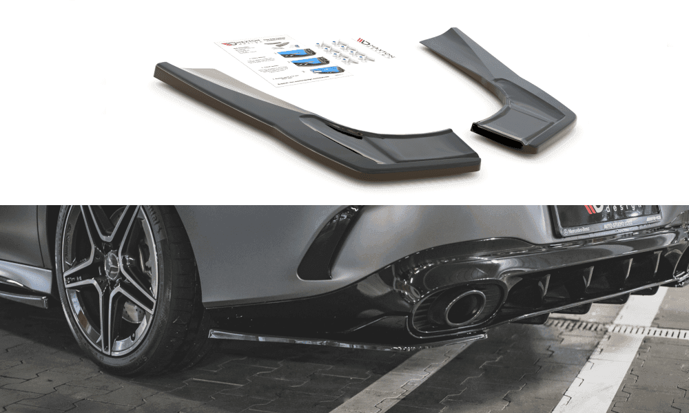 Seitliche Heck Diffusor Erweiterung für Mercedes CLA 35 AMG C118 von Maxton Design