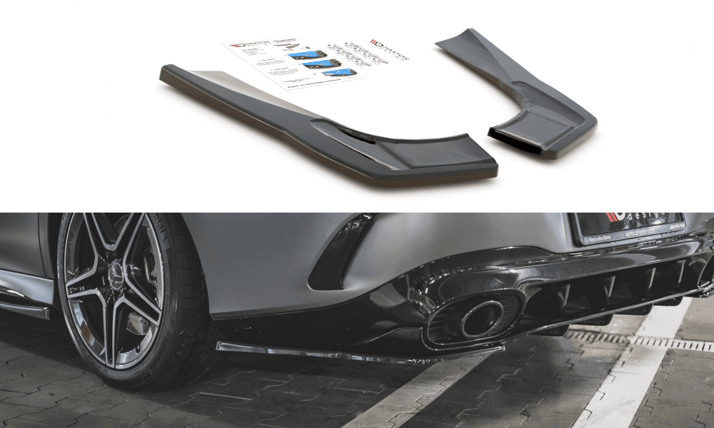 Seitliche Heck Diffusor Erweiterung für Mercedes CLA 45 AMG C118 von Maxton Design