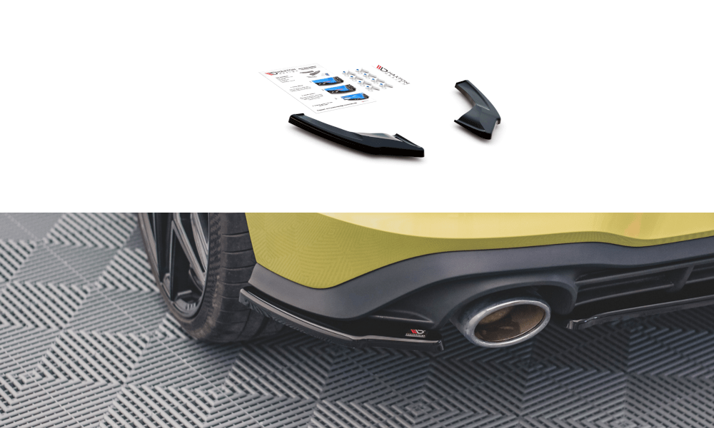 Seitliche Heck Diffusor Erweiterung V.2 für VW Golf 8 GTI Clubsport von Maxton Design