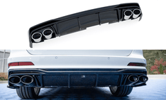 Diffuseur arrière Maxton Design avec sorties d'échappement pour Audi A6 C8 S Line
