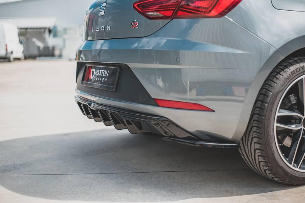 Heck Diffusoransatz für Seat Leon Mk3 FR Facelift von Maxton Design