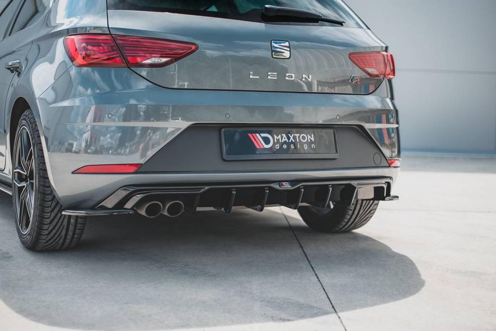 Heck Diffusoransatz für Seat Leon Mk3 FR Facelift von Maxton Design