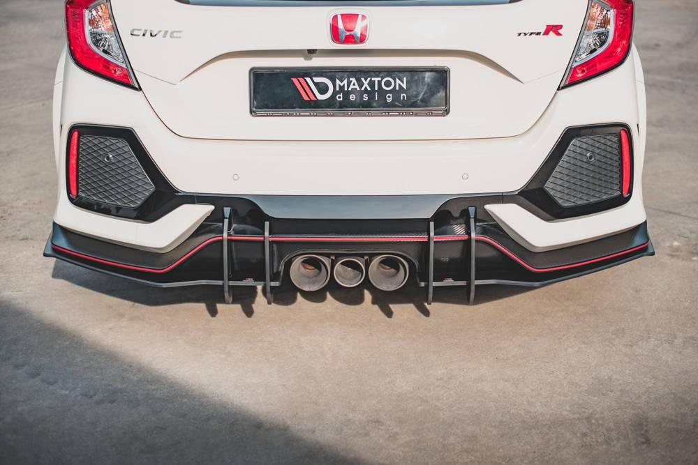 Zentraler Hinterer Splitter Racing V.2 für Honda Civic X Type R von Maxton Design