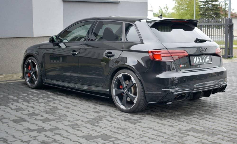 Maxton Design sideskørtsforlænger til Audi RS3 8V FL Sportback