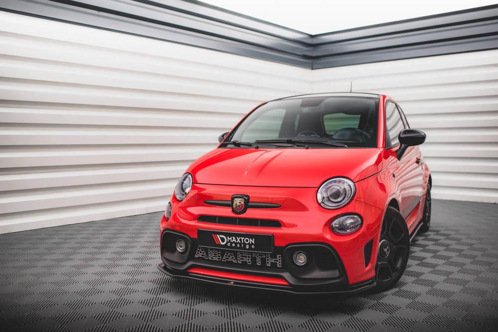Front Lippe / Front Splitter / Frontansatz für Fiat 500 Abarth Facelift von Maxton Design