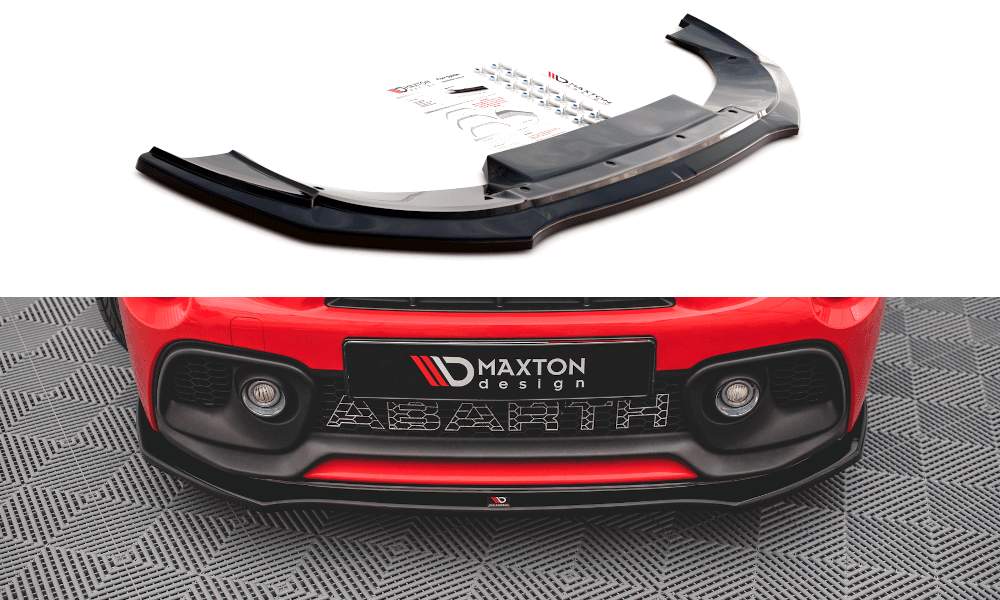 Front Lippe / Front Splitter / Frontansatz für Fiat 500 Abarth Facelift von Maxton Design
