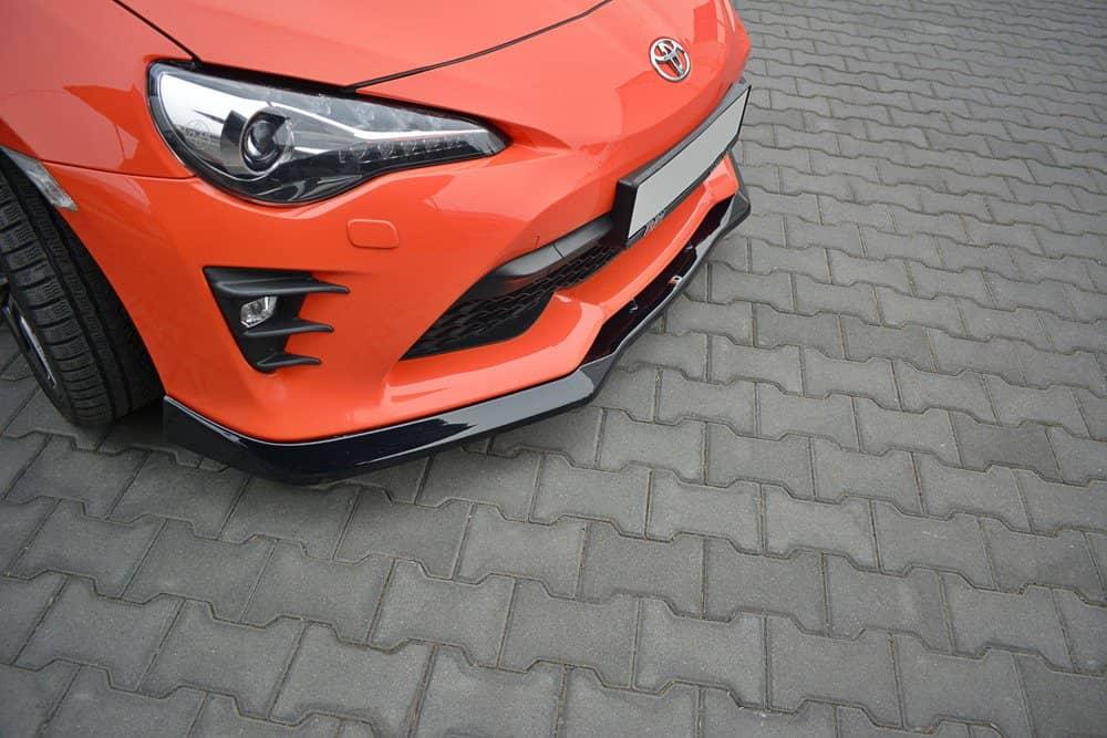 Front Splitter / Cup Schwert / Frontansatz V.1 für Toyota GT86 Facelift ZN6 von Maxton Design