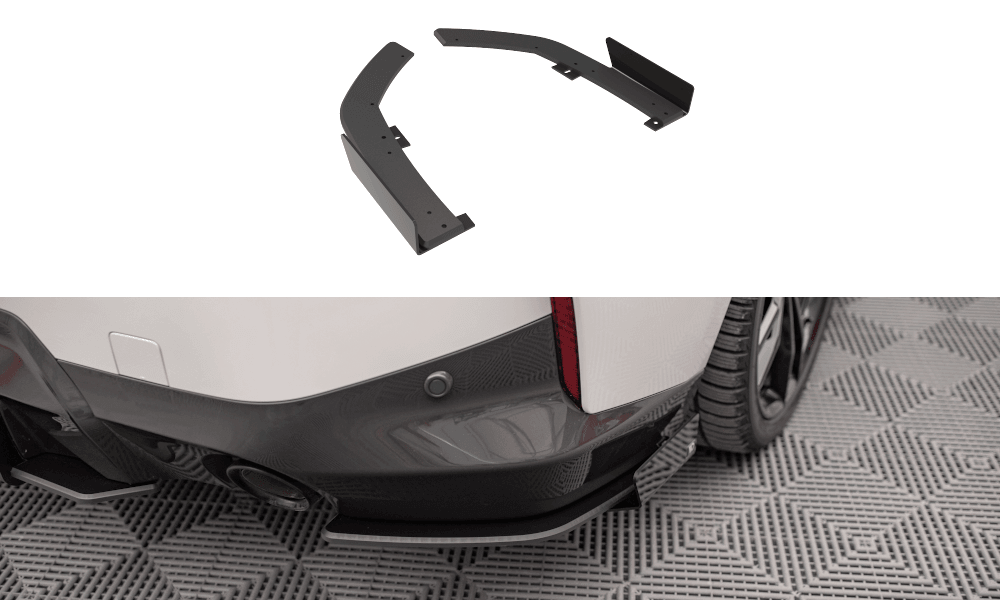 Seitliche Heck Diffusor Erweiterung V.2 für Audi A4 B9 8W S-Line von Maxton Design