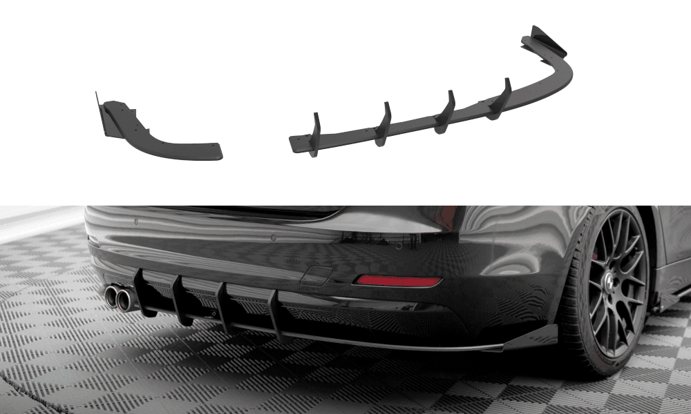Zentraler Hinterer Splitter für Porsche Panamera E-Hybrid 971 Facelift von Maxton Design