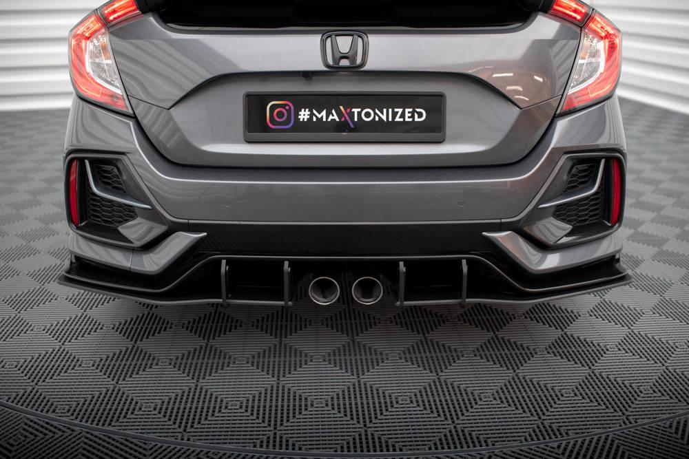Zentraler Hinterer Splitter Racing V.2 für Honda Civic X Type R von Maxton Design