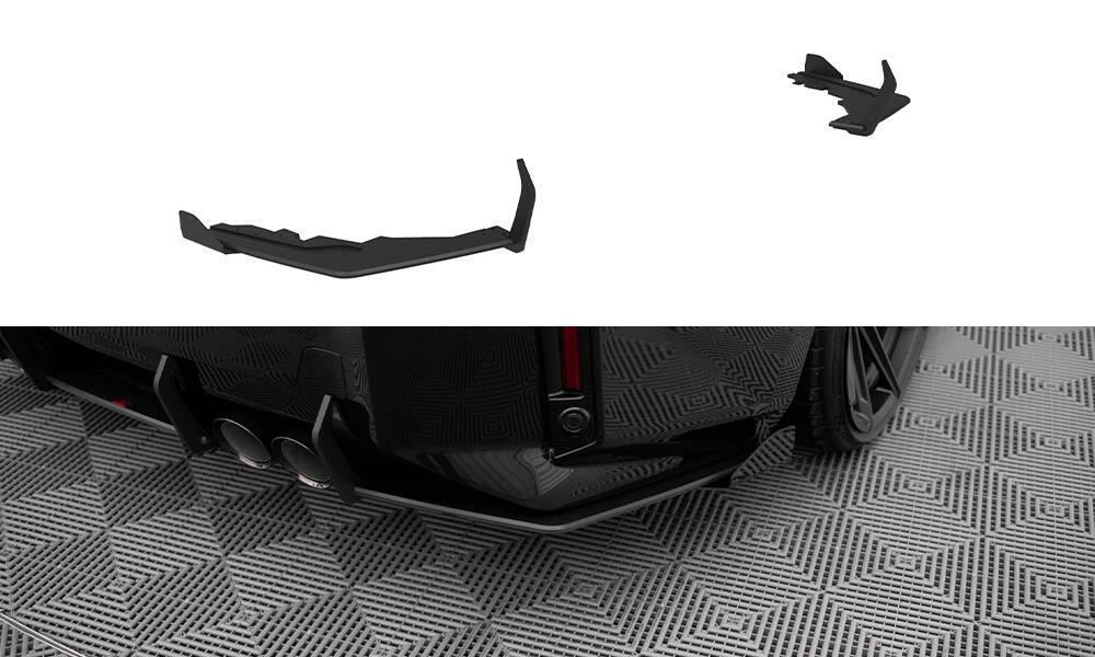 Seitliche Heck Diffusor Erweiterung Street Pro V.1 mit Flaps für BMW M2 G87von Maxton Design