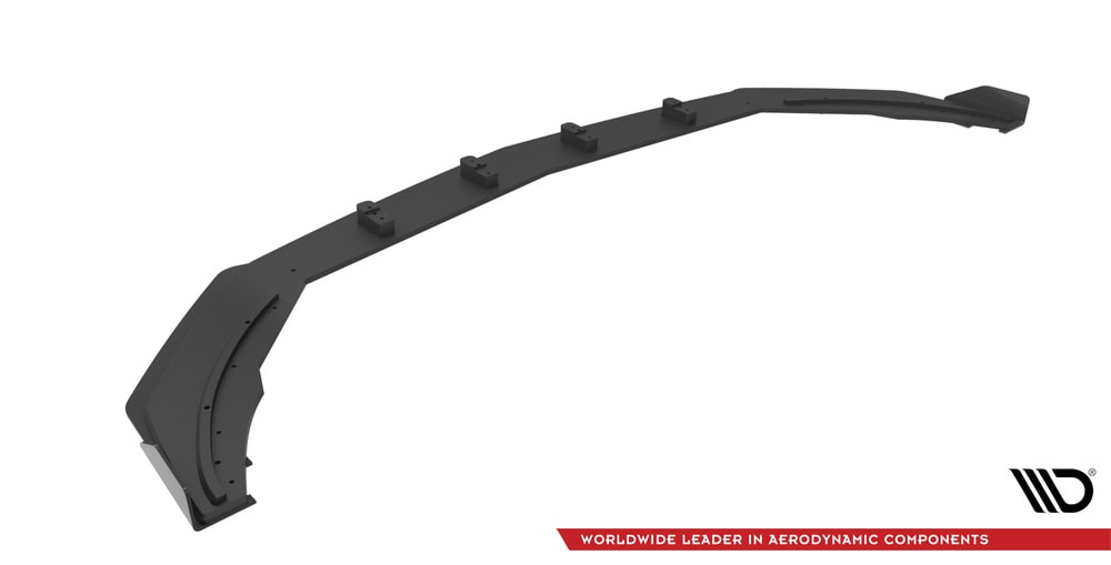 Front Lippe / Front Splitter / Frontansatz Street Pro mit Flaps für Mercedes A35 AMG W177 von Maxton Design