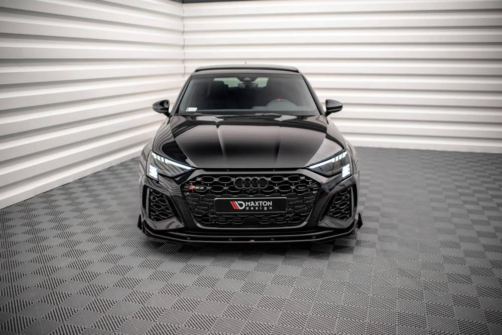 Street Pro Front Splitter V.1 + Flaps für Audi RS3 Sportback 8Y von Maxton Design