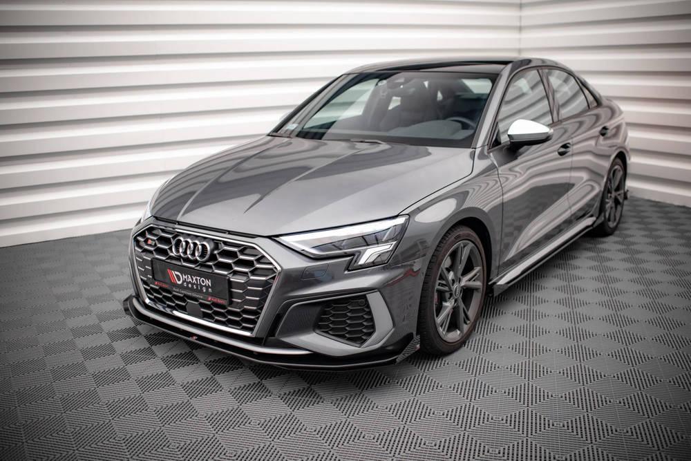 Front Splitter / Cup Schwert / Frontansatz Street Pro Splitter + Flaps V.1 Audi S3 8Y von Maxton Design